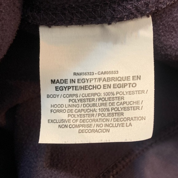 Nike Sweater Drawstring Hoodie Full Zip Purple XL (Runs Big) - Picture 6 of 6